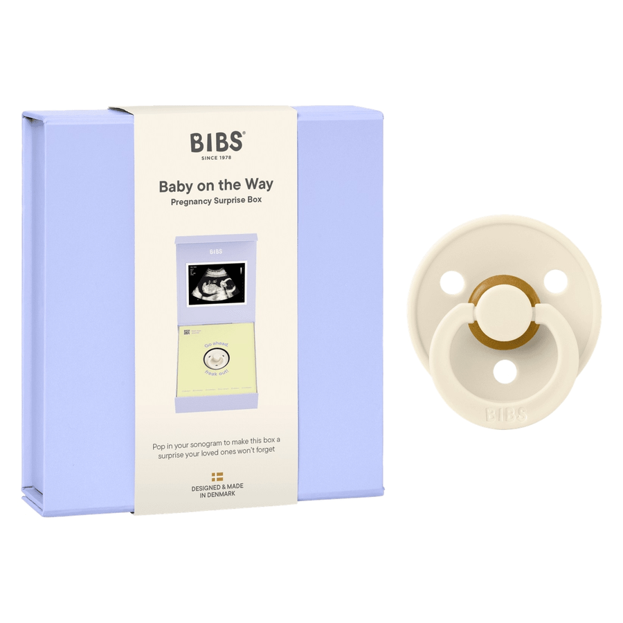 BIBS Gift Set Baby On The Way Latex Ivory Size 1 1 kpl