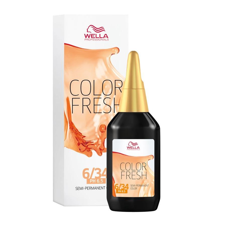 Wella Professionals Color Fresh 75 ml – 6/34 Dark Gold Red Blonde