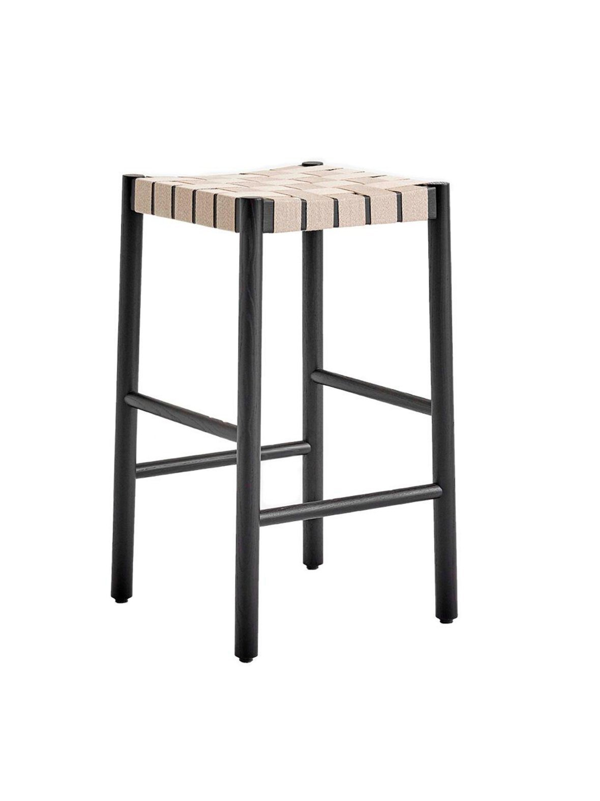 Betty tk7 -baarijakkara musta / luonnonvärinen punos k 66 cm