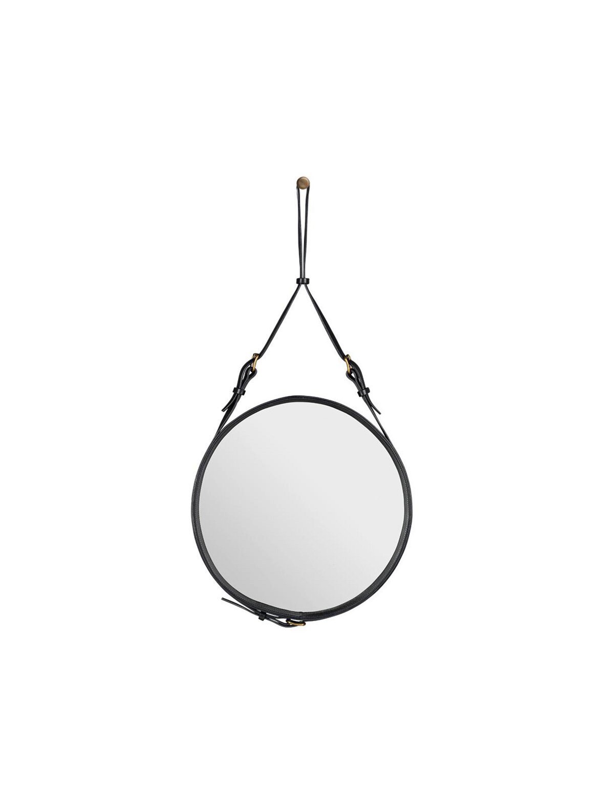 Adnet-peili musta nahka ø 45 cm