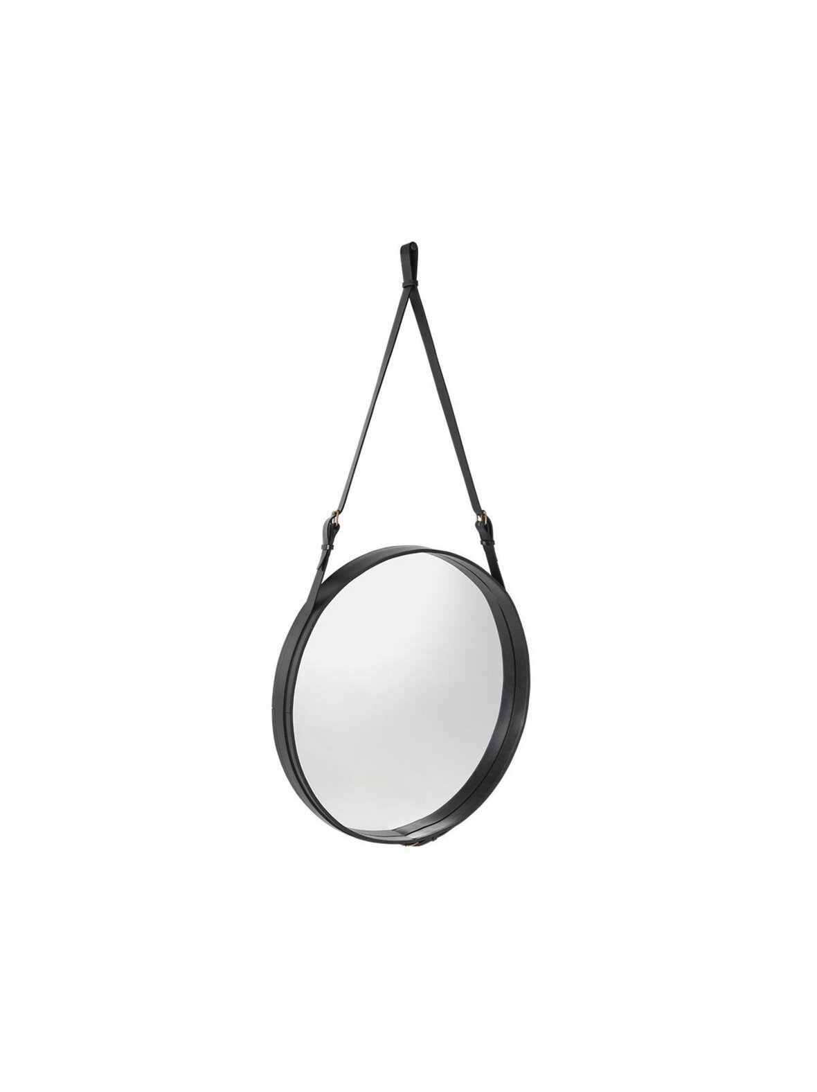 Adnet-peili musta nahka ø 70 cm