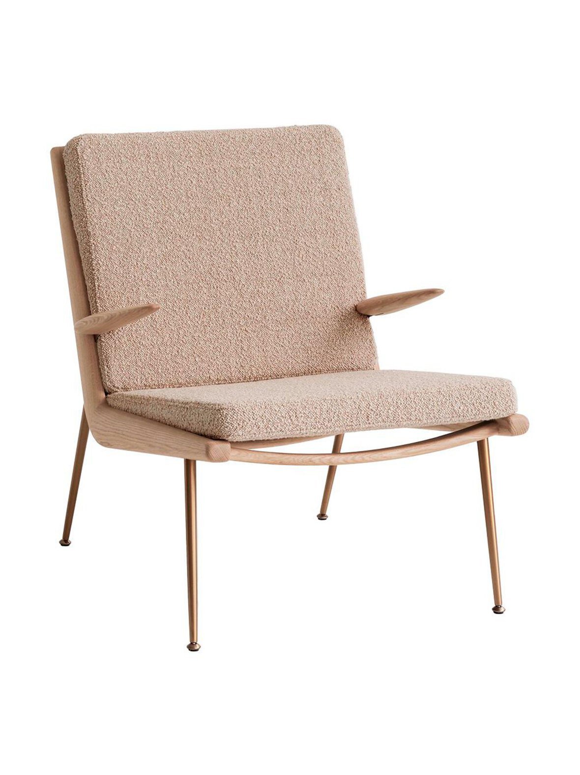 Boomerang hm2 -nojatuoli beige / tammi / messinki