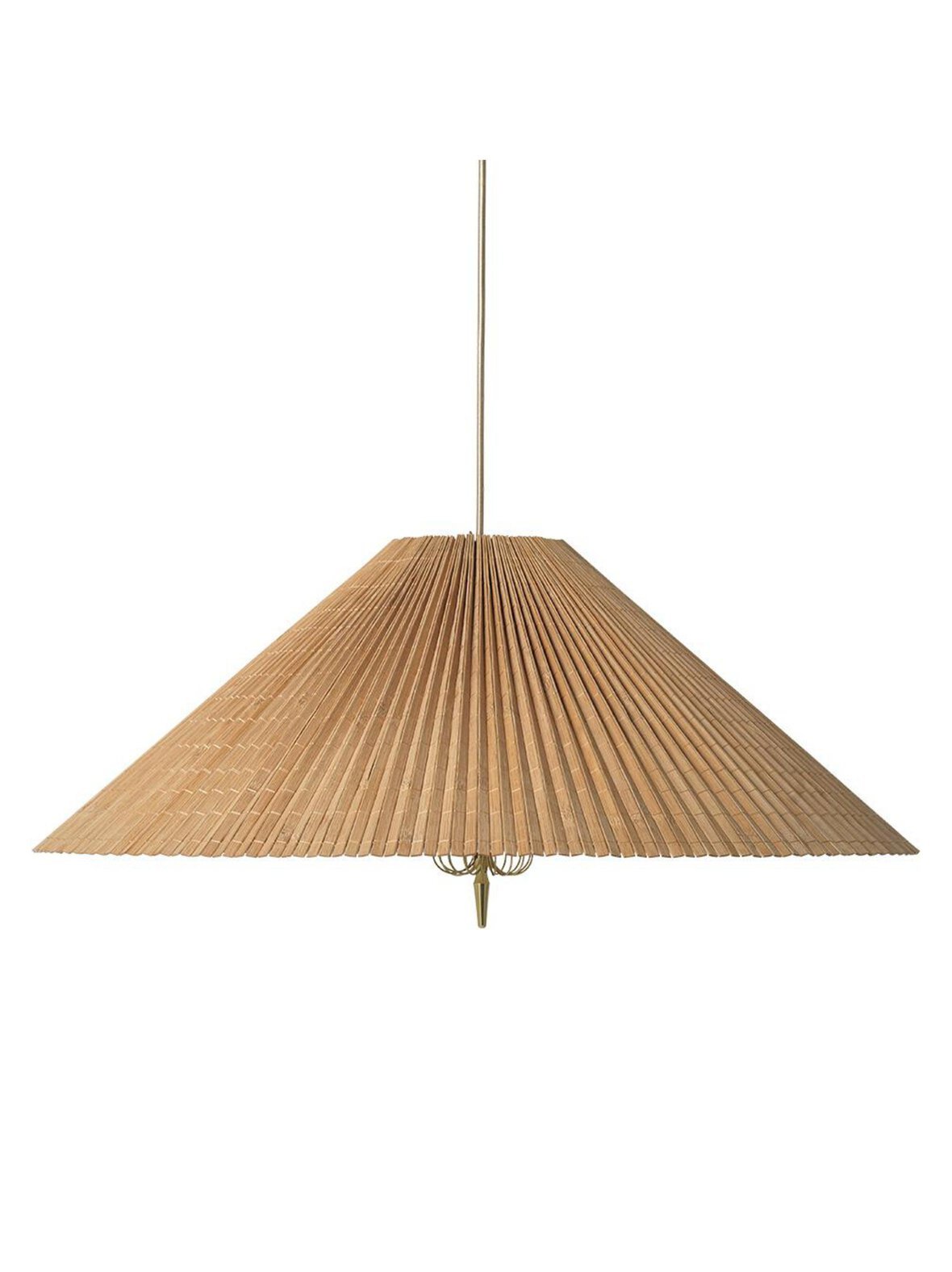 Tynell 1972 -riippuvalaisin bambu/messinki ⌀ 90 cm