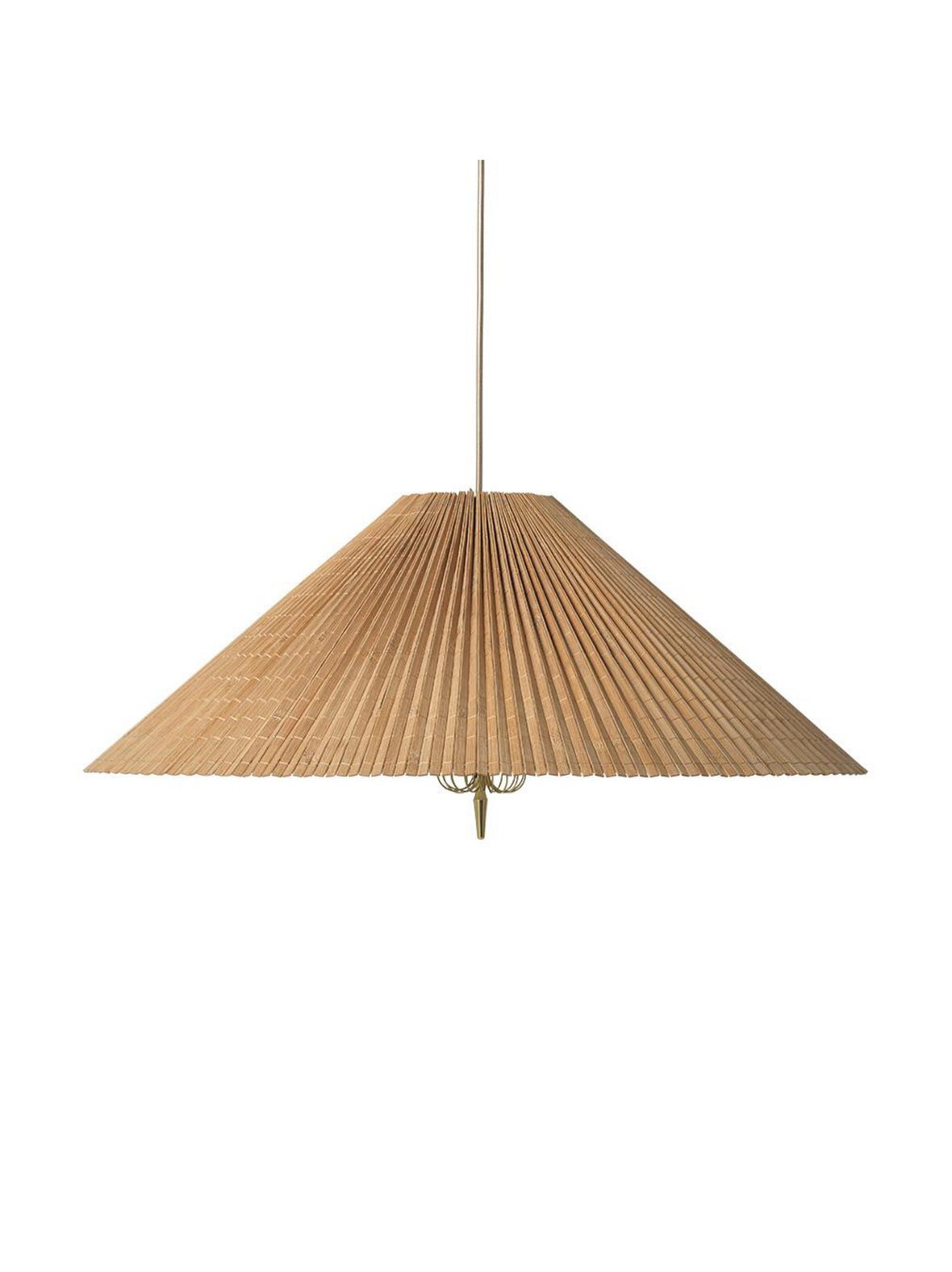 Tynell 1972 -riippuvalaisin bambu/messinki ⌀ 60 cm