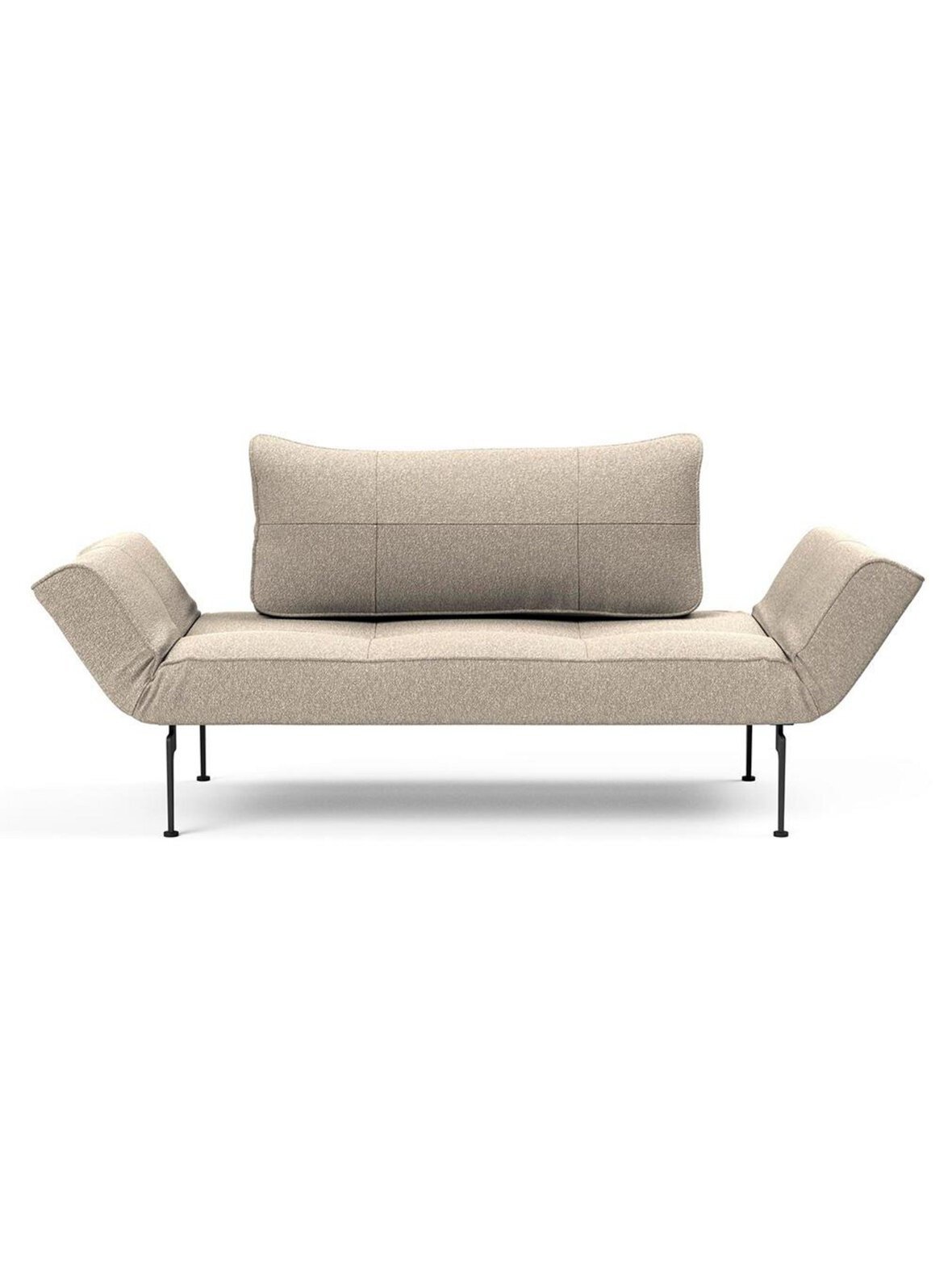 Zeal laser -vuodesohva bouclé-kangas 539 beige / musta