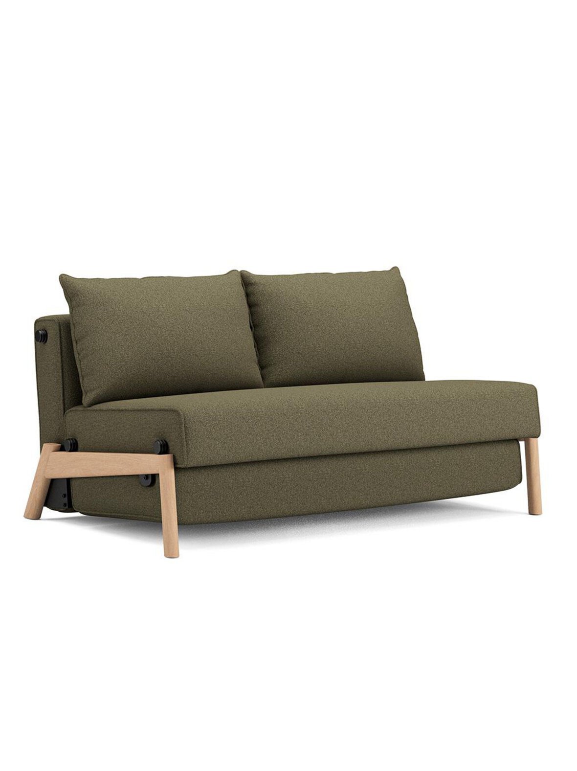 Aisa-vuodesohva bouclé-kangas 535 forest green l 148 cm