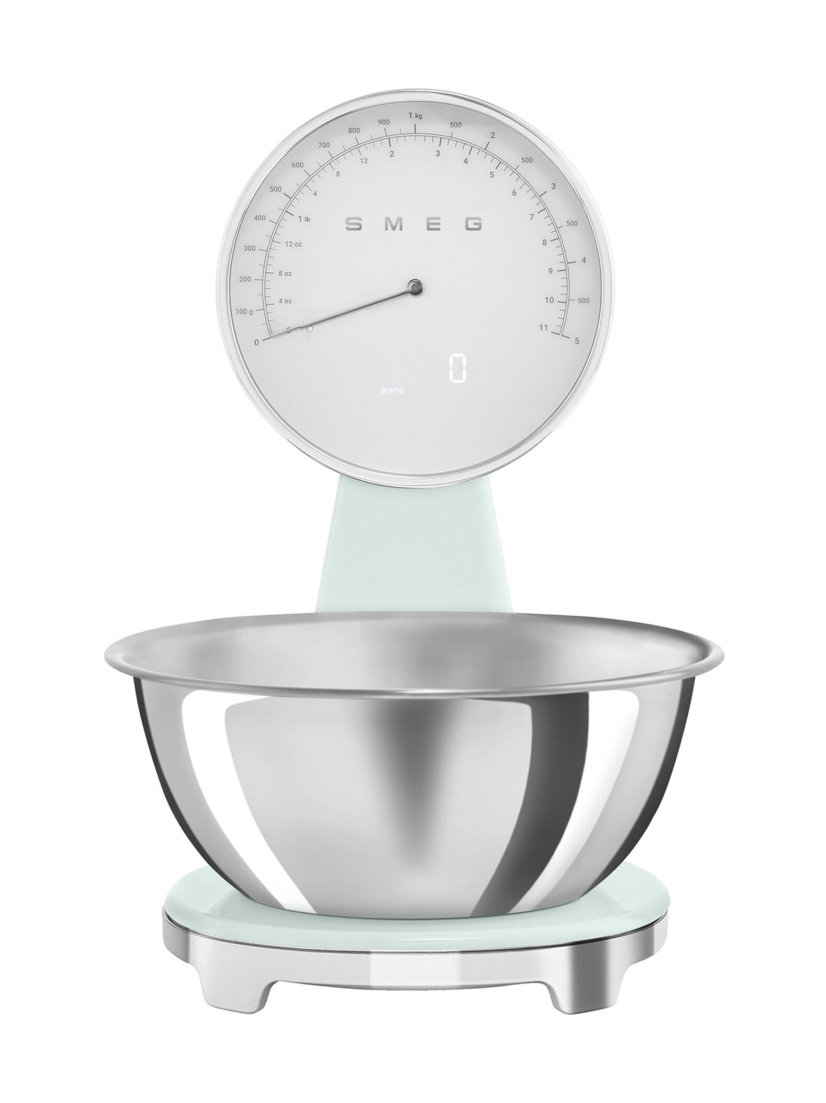 Smeg ksf01pgww keittiövaaka retro, pastellinvihreä