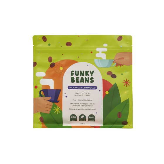 Specialty-kahvipavut Funky Beans Nicaragua Limoncillo, 200 g