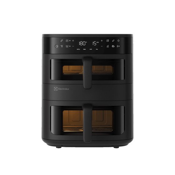 Electrolux 800 Dual EAFD11B tupla airfryer – 11 L, 2700 W, musta