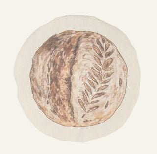 Bread peittäminen luonnonväri