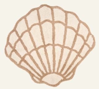 Sea Shell kylpyhuoneenmatto luonnonvalkoinen