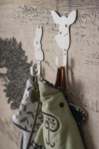 Deer koukku  valkoinen