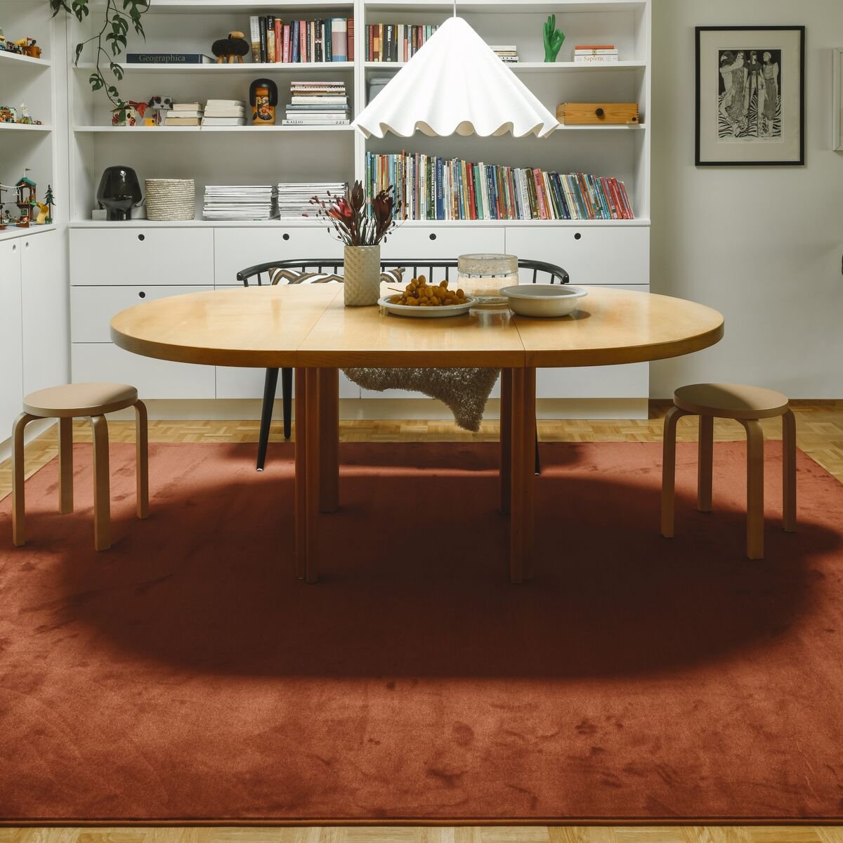VM Carpet Usva matto 133x200 cm 175 poltettu oranssi