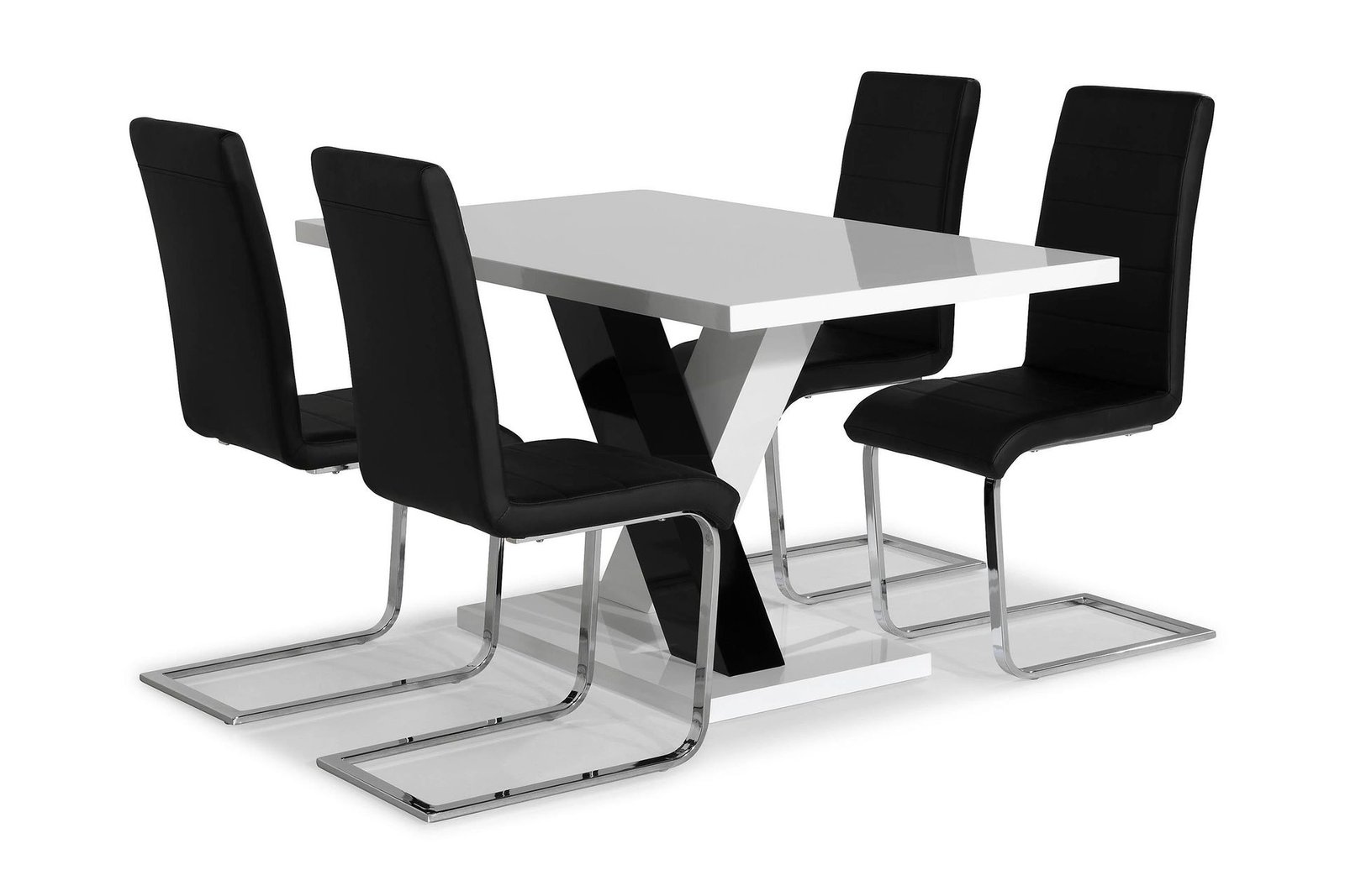Ruokailuryhmä Mendoza 140 cm 4 Jack tuolia PU