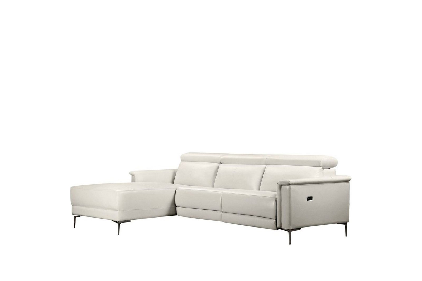 Kulmareclinersohva Loft24 Kulmasohva 3-istuttava Lund Cream White Vänster -