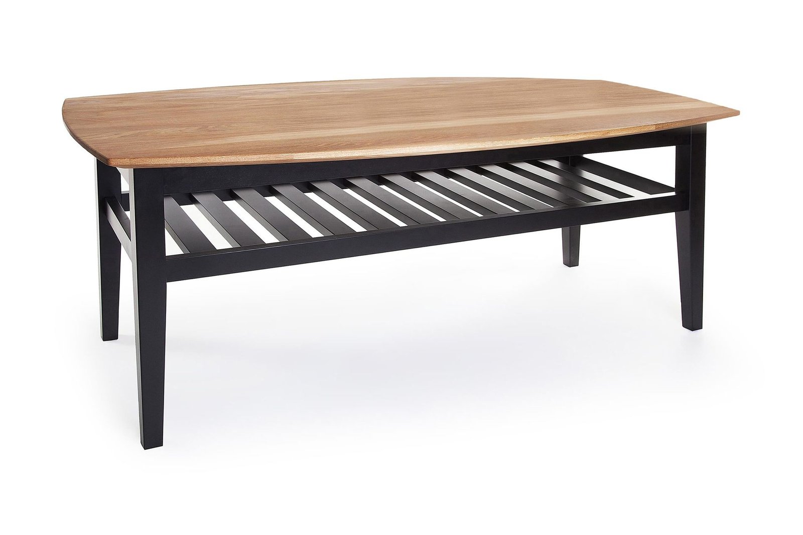 Sohvapöytä Chicago 130 cm Säilytyksellä Hylly Tammi