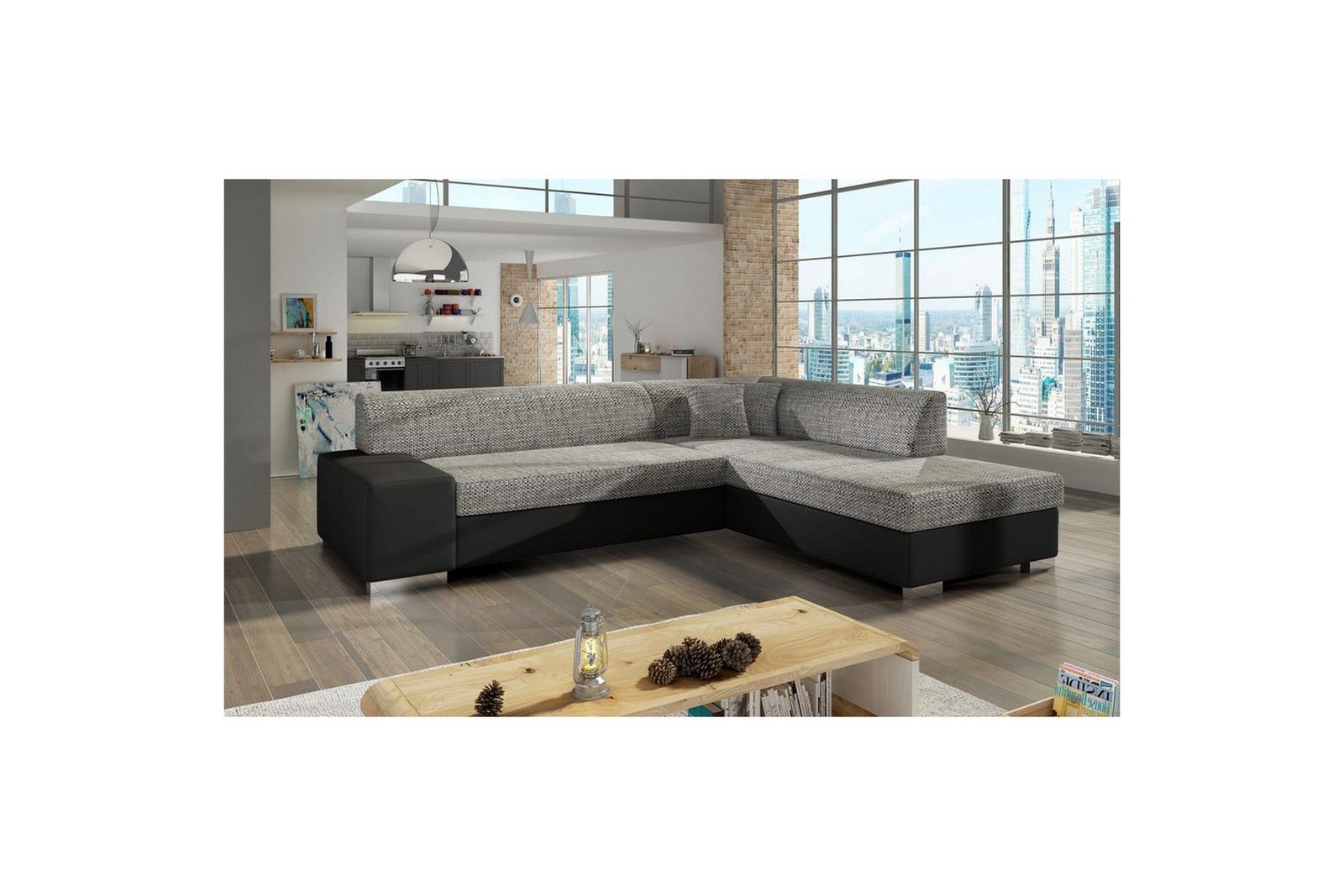 Kulmasohva Eltap Porto 278x217x74 cm - Berlin 01, Soft 11, , , Oikea