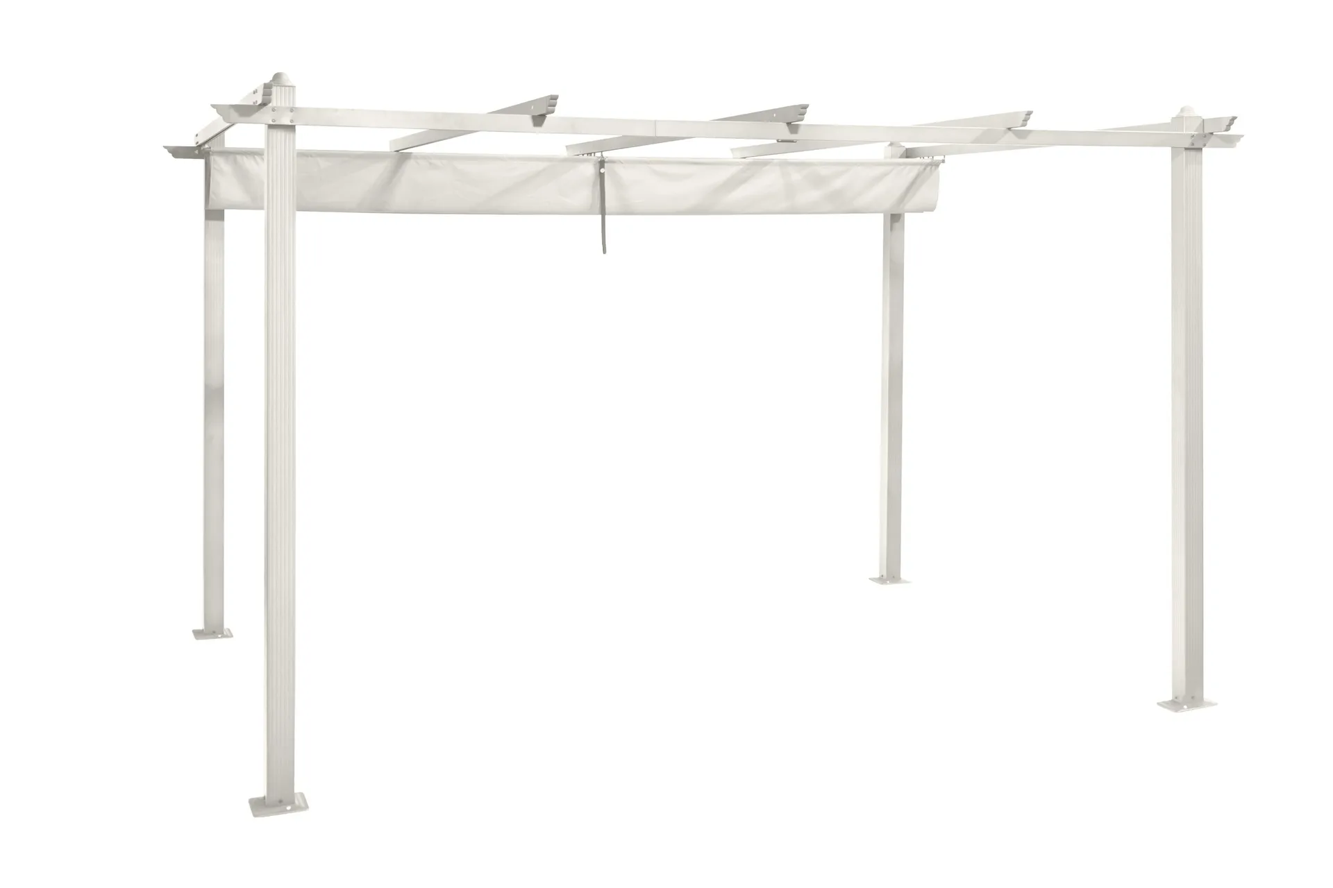 Porto suuri pergola 4x3 m alumiinia, katto