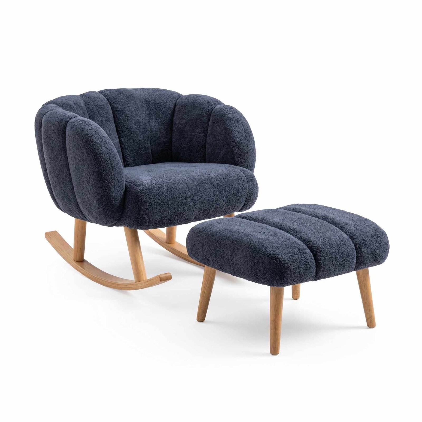 Korvatuoli- ja rahi-setti (2 osaa) Atelier Del Sofa Lotus (70 x 94 x 42 cm)