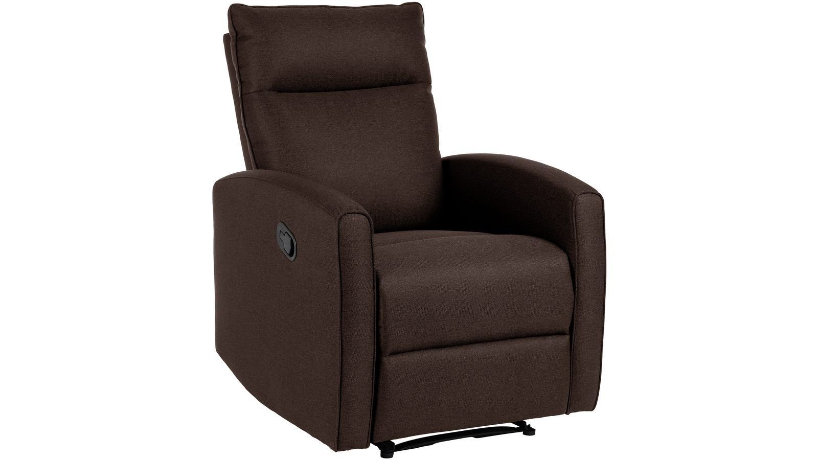 Solvane recliner-nojatuoli kankaasta - Suklaan