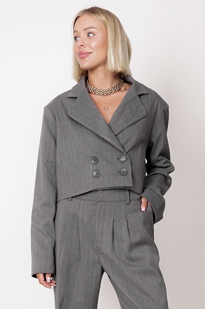 Aspen Bleiseri Grey Striped