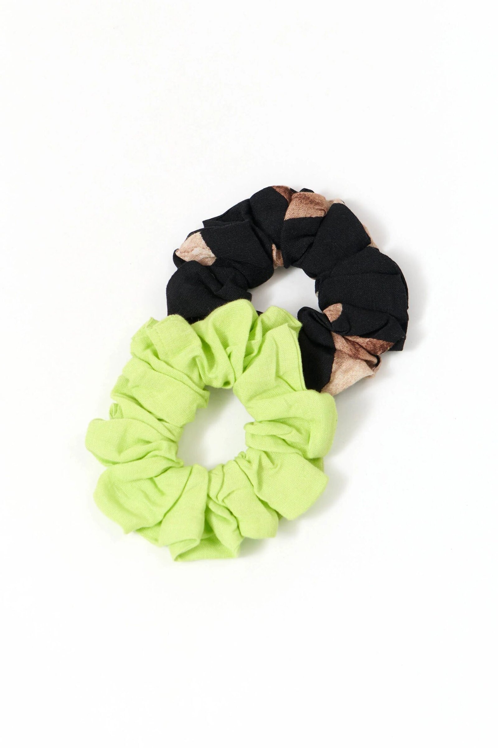 Batan Scrunchies Omenanvihreä + Print