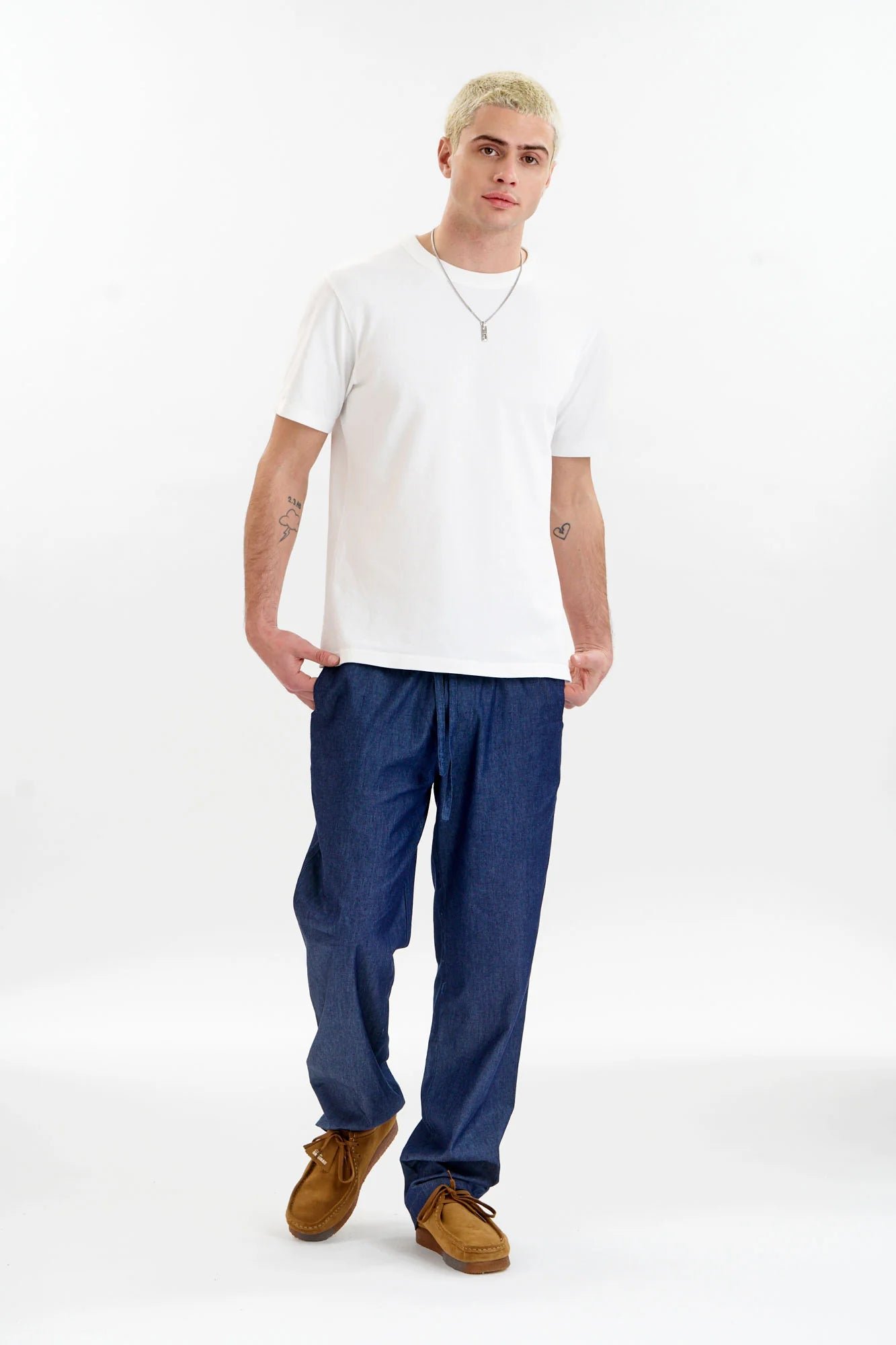 Joshua Trouser Mid Wash Blue