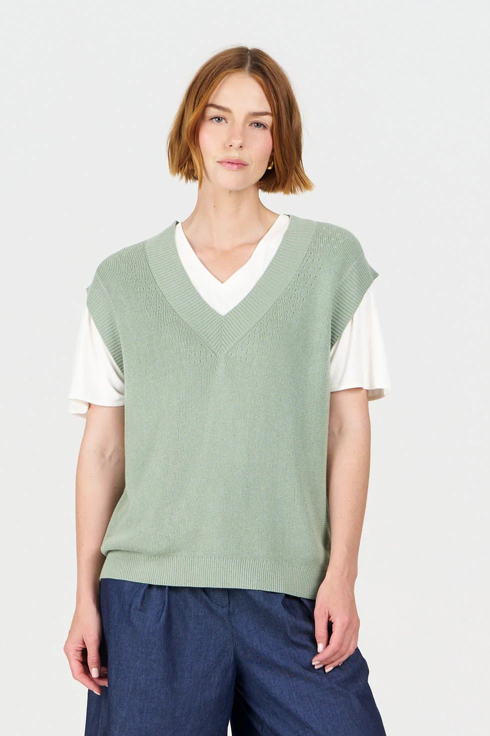 Sander Vest Sage Green