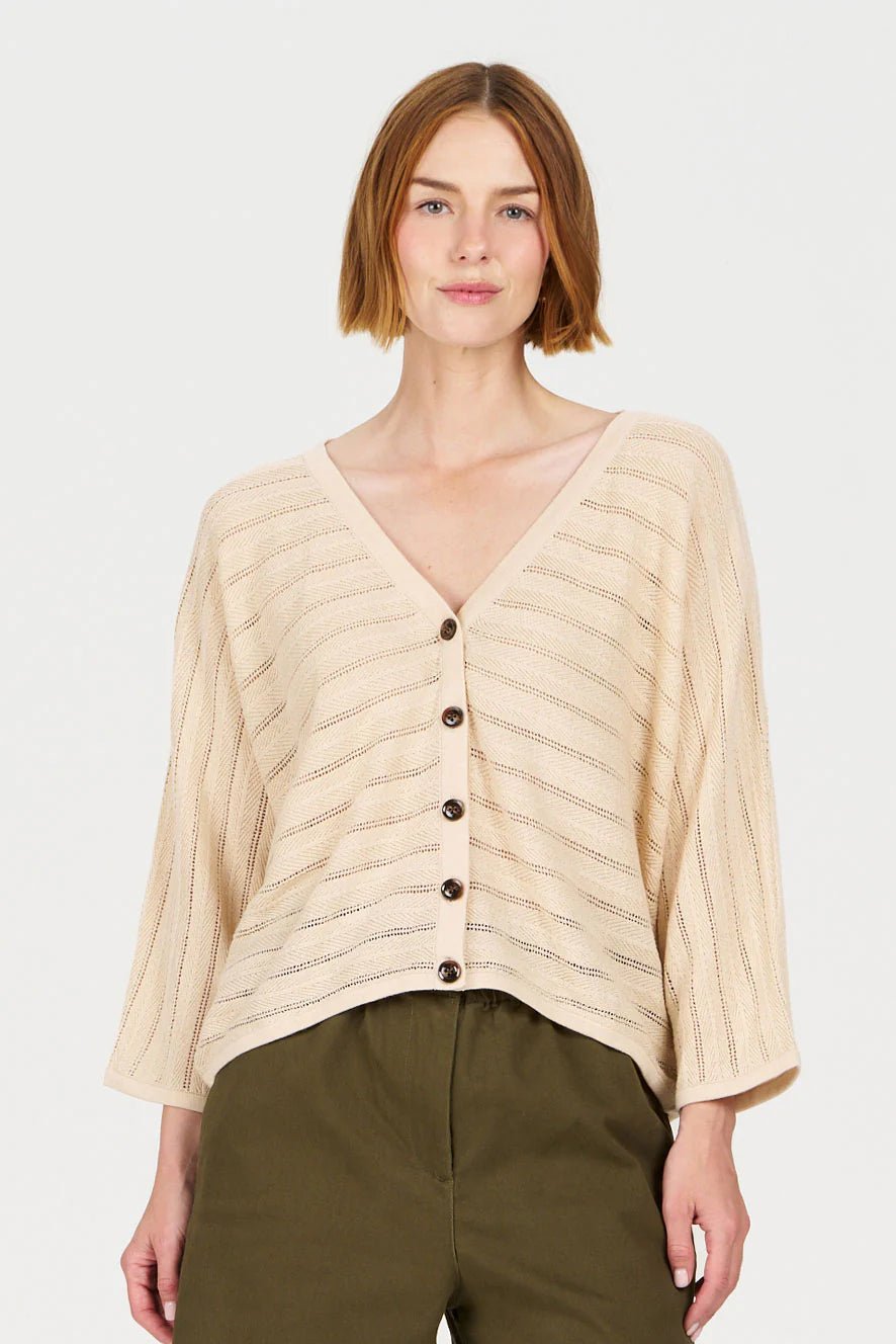 Mali Batwing Neuletakki Sand Beige