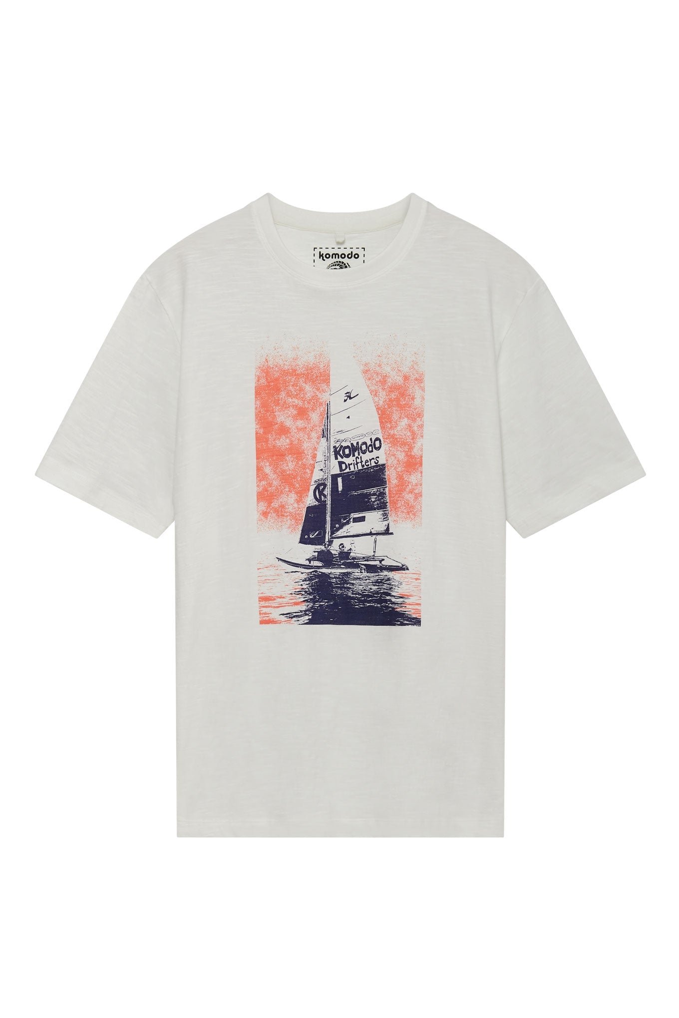 Sailing T-paita Luonnonvalkoinen
