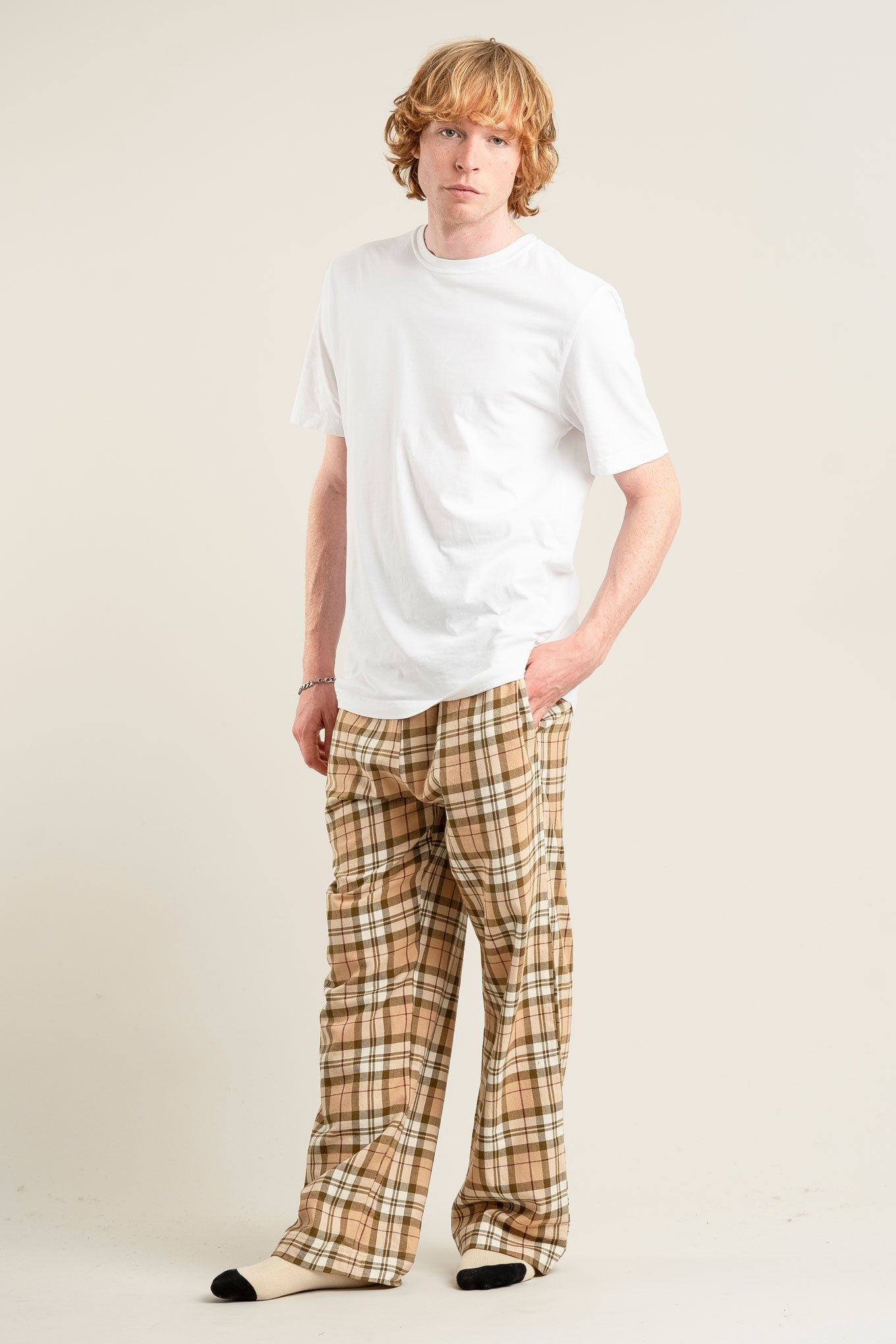 Miesten Jim Jam Pyjamahousut Beige