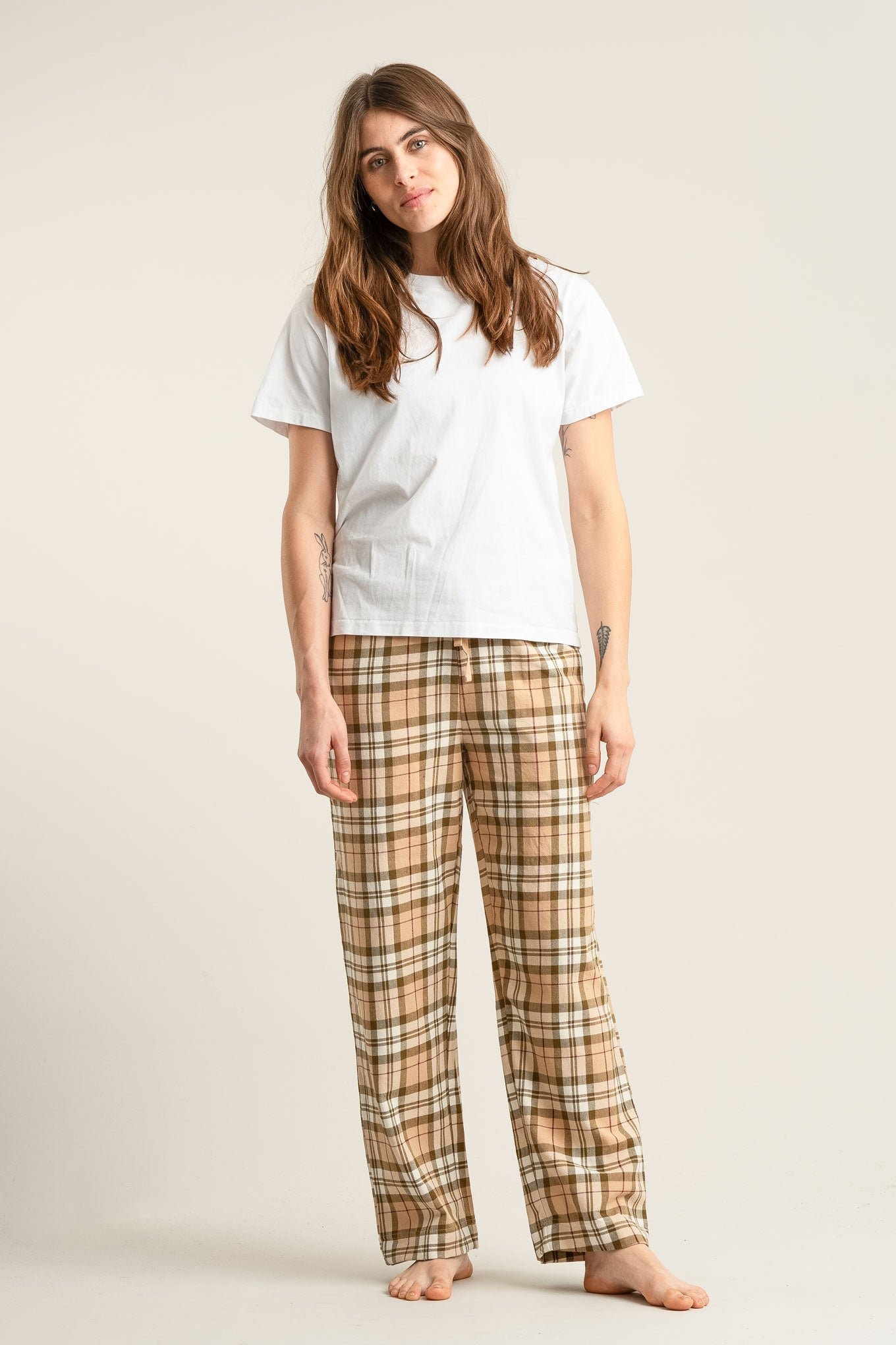 Naisten Jim Jam Pyjamahousut Hiekka