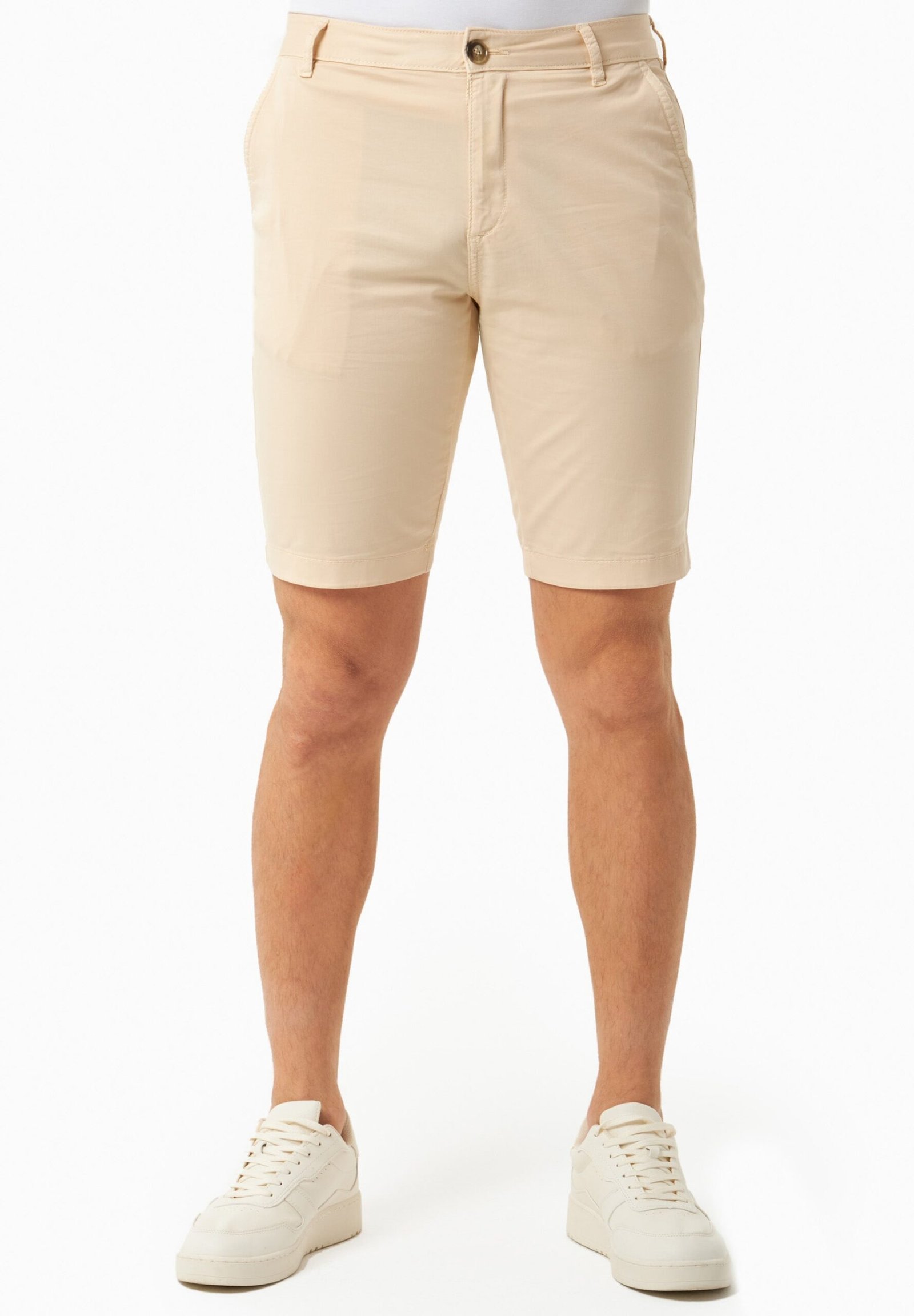 Miesten Slim Fit Chinoshortsit Beige