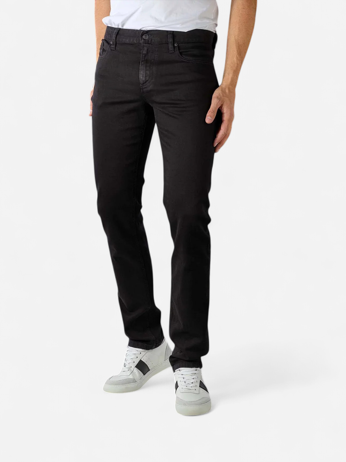 Alberto miesten farkut Pipe Denim Superfit Dual FX, musta