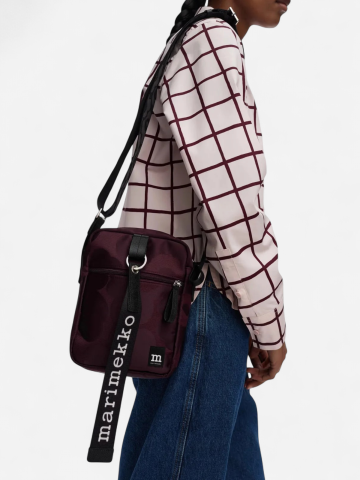 Marimekko naisten laukut Camera Bag Unikko, viininpunainen