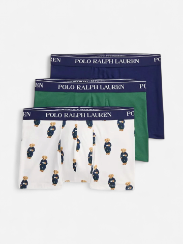 Polo Ralph Lauren miesten Alushousut Classic Trunk 3-pack, Valkoinen