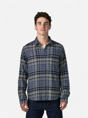 Patagonia miesten flanellipaita Lightweight Fjord Flannel Shirt, sininen ruutu