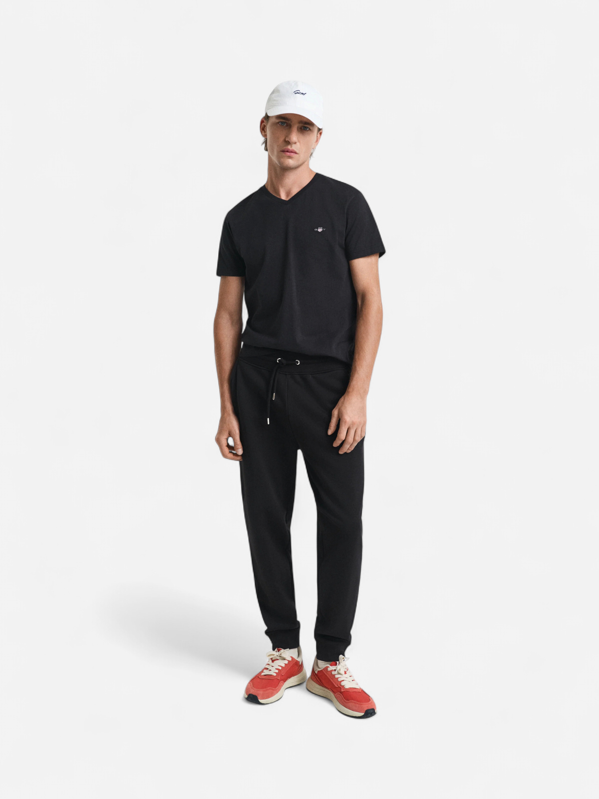 Gant miesten collegehousut Reg Shield Sweatpants, musta