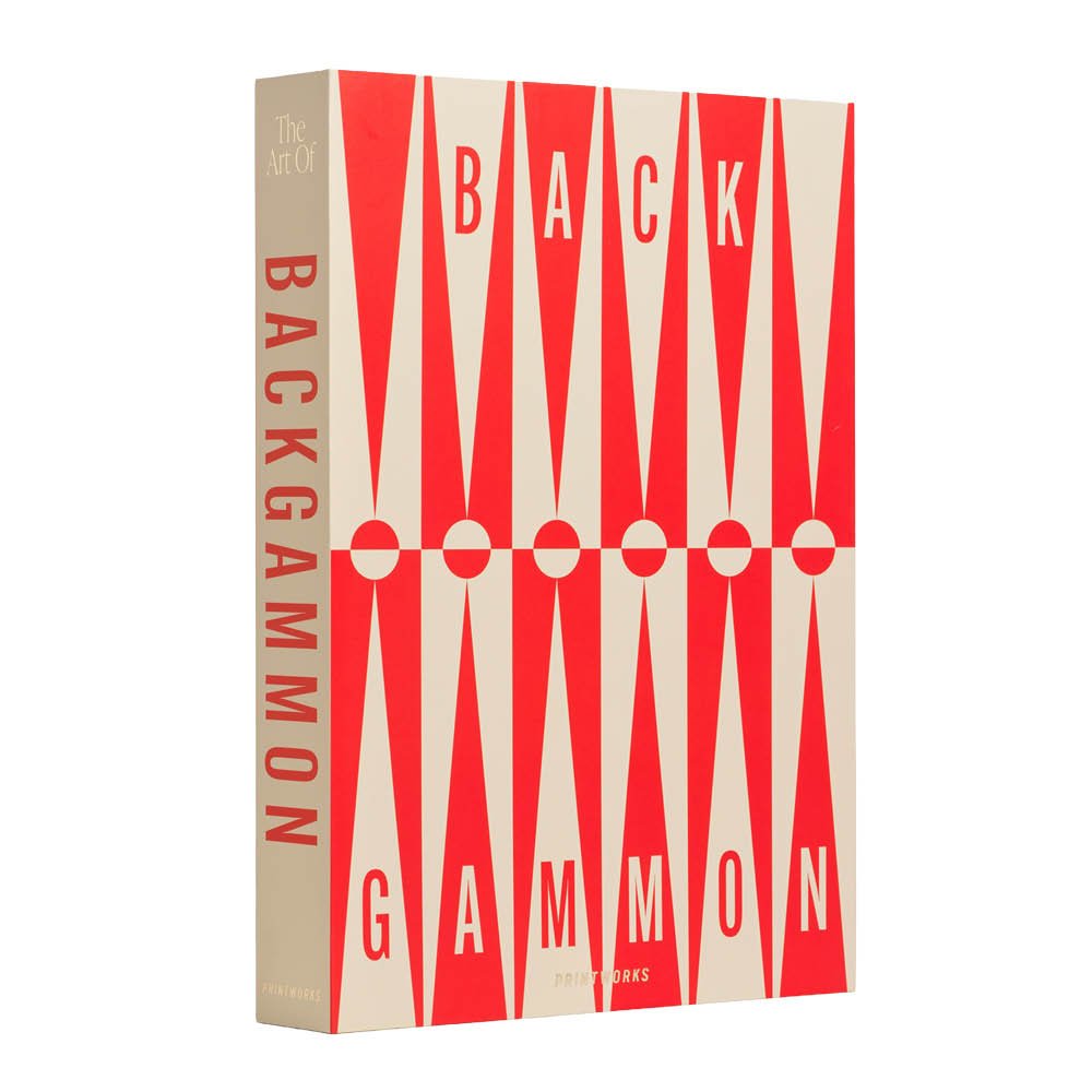 Printworks - Art of Backgammon Peli Punainen/Kerma