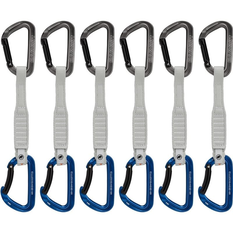 Mammut Workhorse Keylock 17 cm 6-Pack Quickdraws Grey/Blue - 17 cm