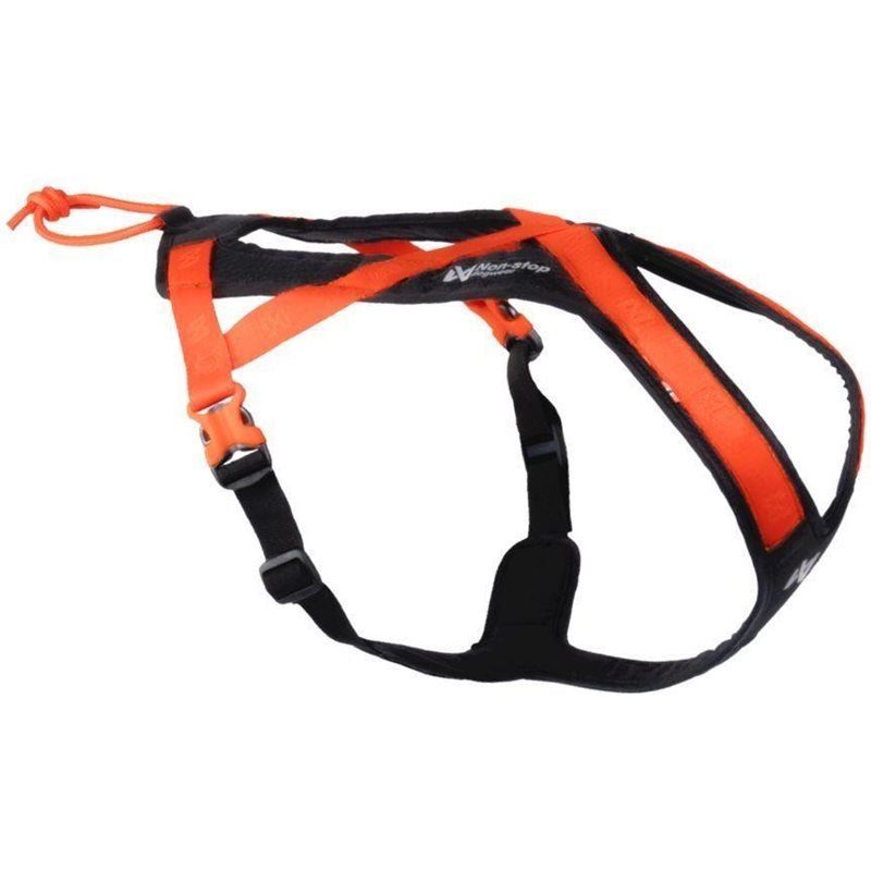 Non-stop dogwear Rush harness Black/Orange - 1