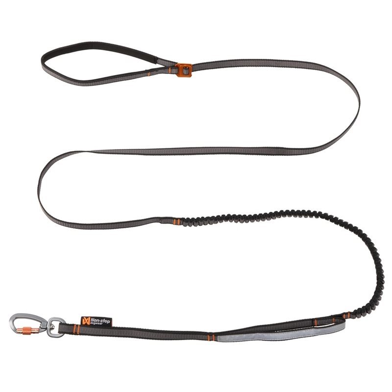Non-stop dogwear Touring Bungee Adjustable Black/Gray - 13 mm
