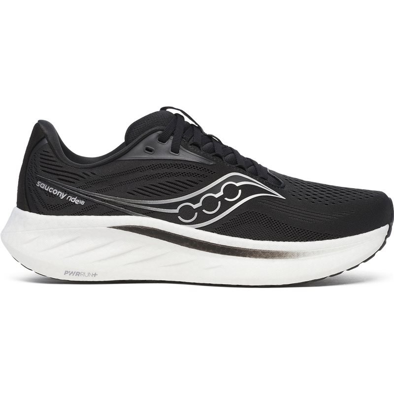 Saucony Ride 18 Wide M Black/White - 47