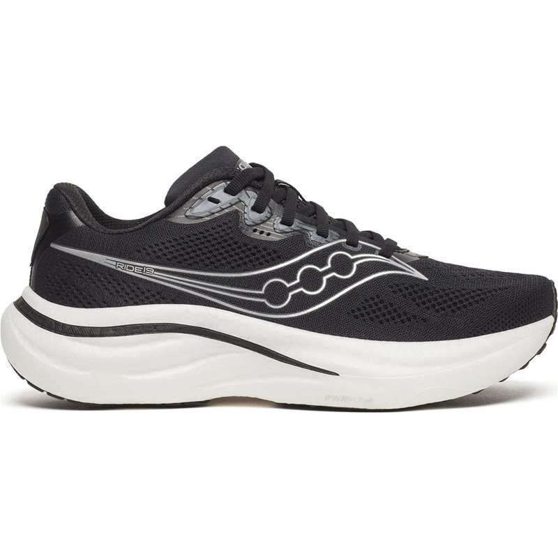 Saucony Ride 19 Wide M Black/Silver 5