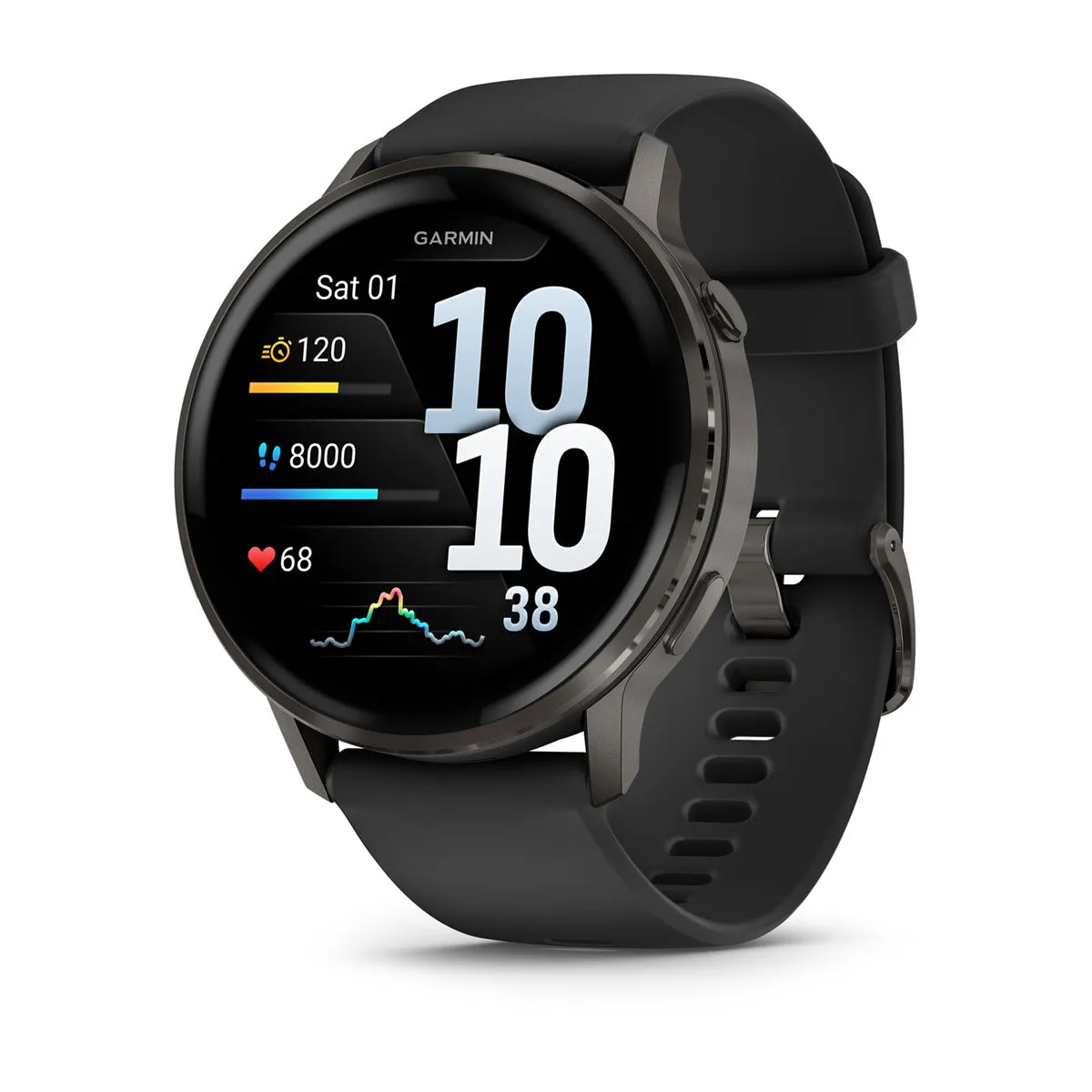 Garmin Venu 4 45mm -älykello slate + black