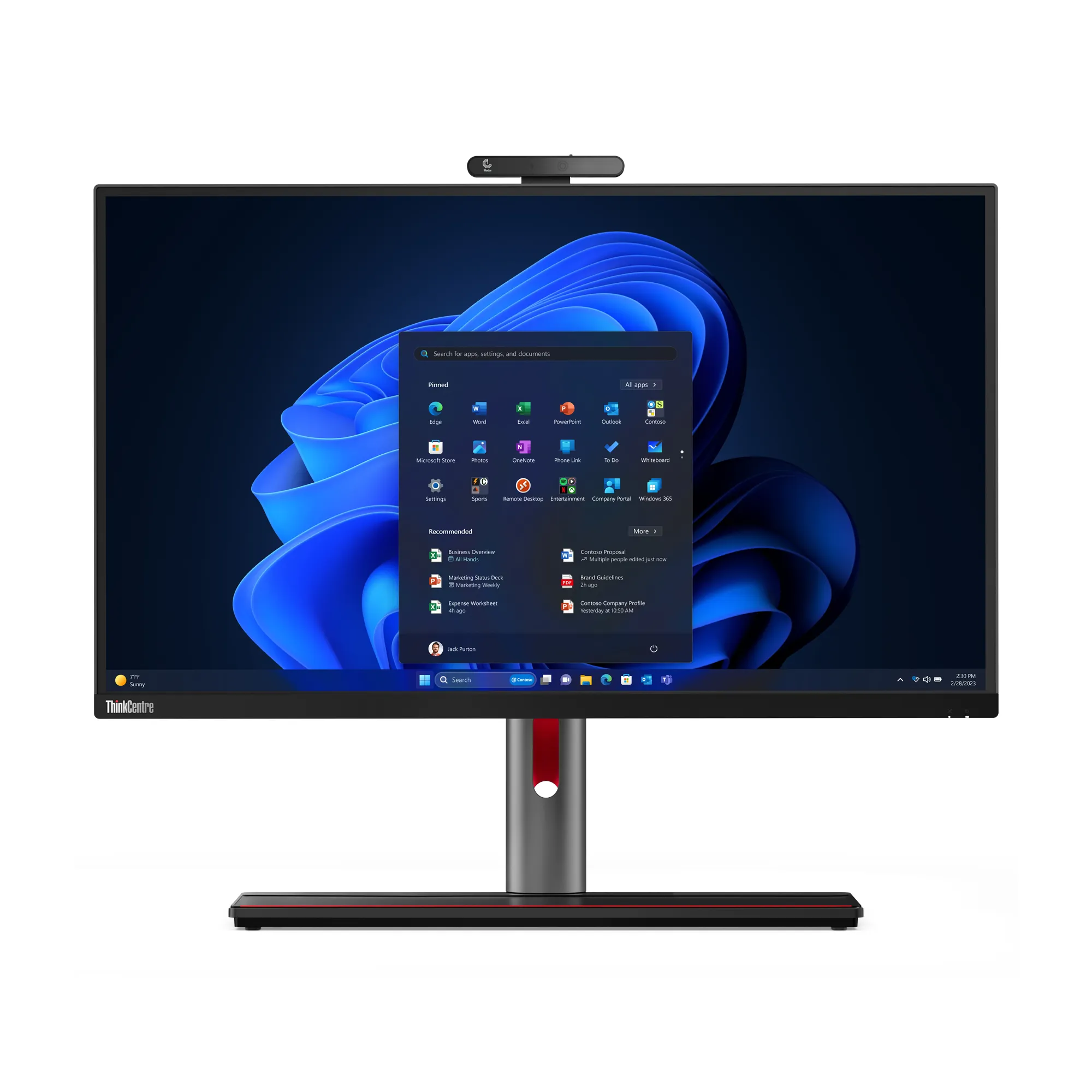 Lenovo ThinkCentre M90a Pro Gen 4 i5-13500 16 Gt 256 Gt Win 11 Pro All-in-one -pöytäkone musta
