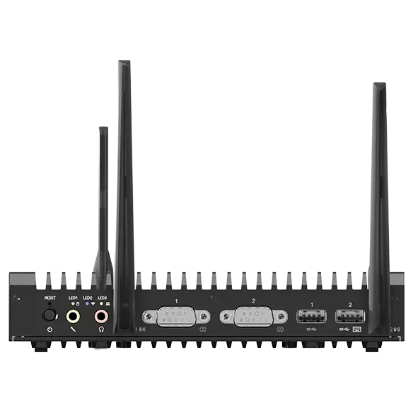 Lenovo ThinkEdge SE10 Intel Atom x6425RE 8 Gt 256 Gt Win 11 IoT Enterprise -minitietokone musta
