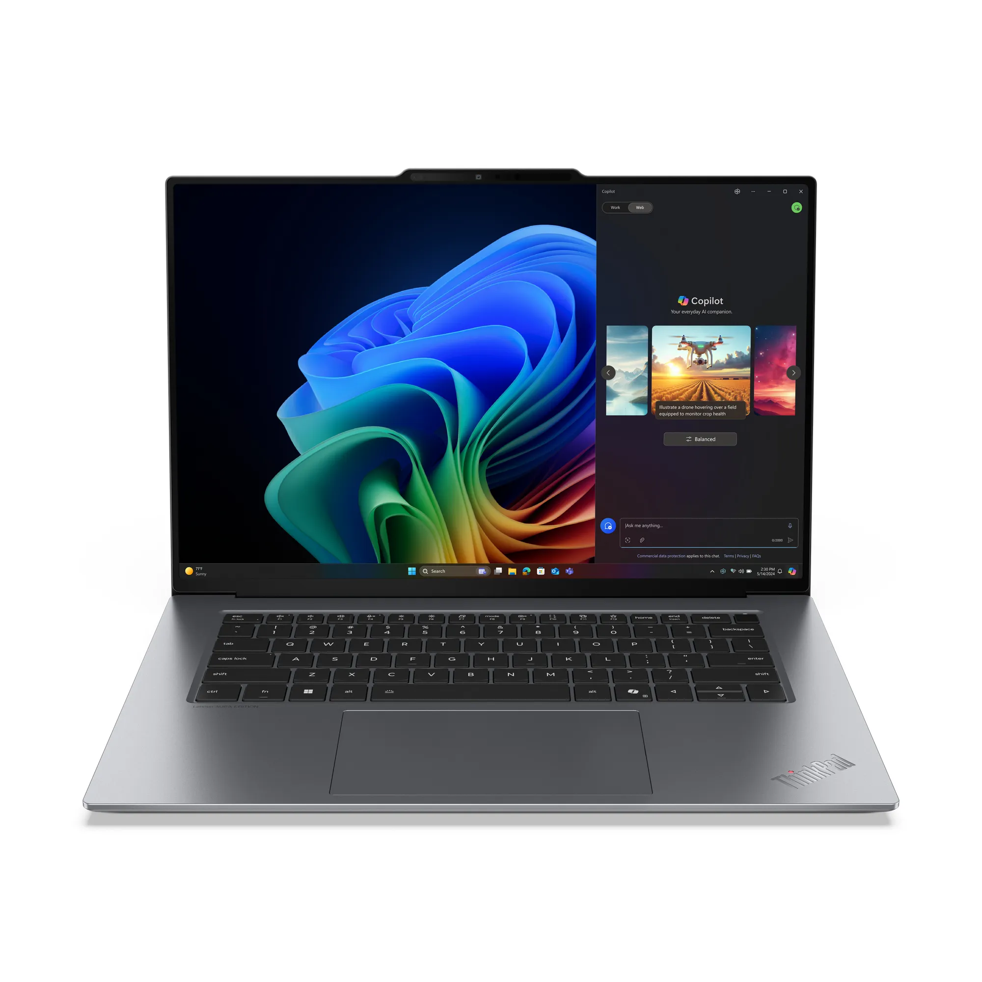 Lenovo ThinkPad X9-15 Gen 1 Aura Edition 15.3 Ultra 5 228V 32 Gt 512 Gt Win 11 Pro -kannettava harmaa