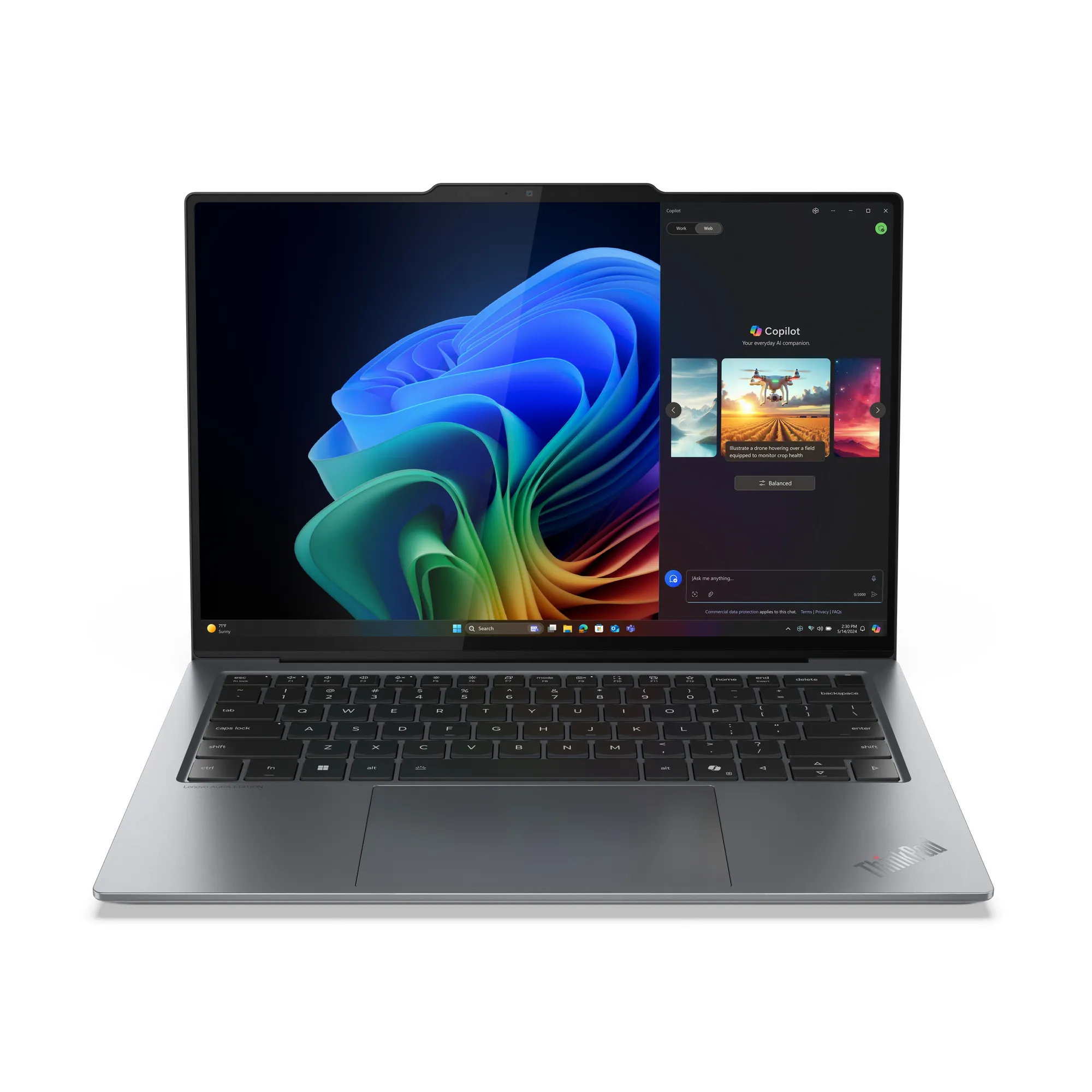 Lenovo ThinkPad X9 14 Aura Edition 14.0 Ultra 5 228V 32 Gt 512 Gt Arc Graphics 130V Win 11 Pro -kannettava harmaa