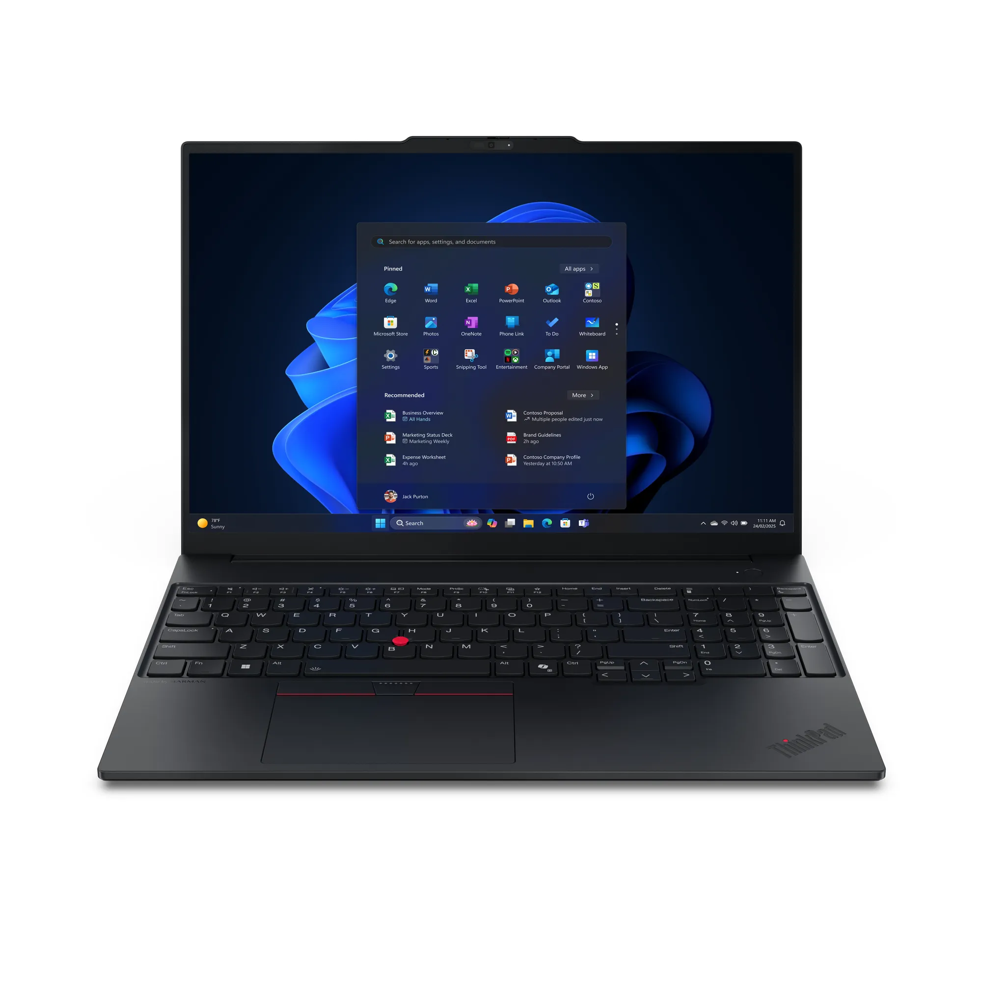 Lenovo ThinkPad E16 Gen 3 (AMD) 16 Ryzen 5 230 16 Gt 512 Gt Radeon 760M Win 11 Pro -kannettava musta